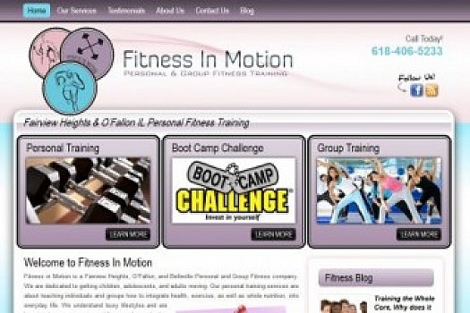 St. Louis Web Design for Fitness In Motion