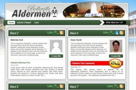 St. Louis Web Design for the Alderman of Belleville Illinois